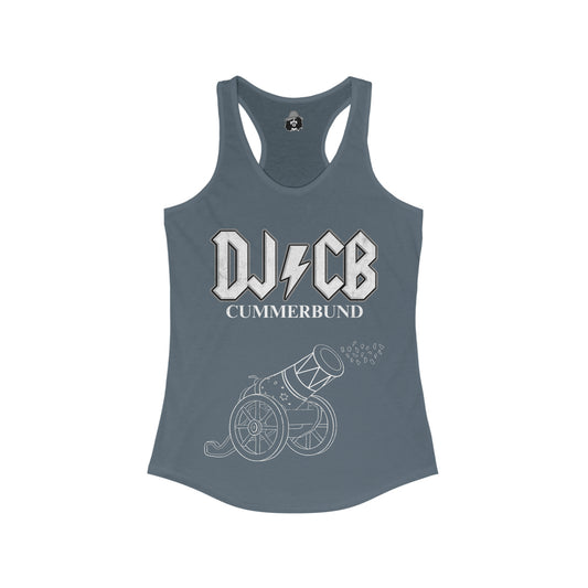 DJ/CB With Cannon Dark Women's Cut Tank Top