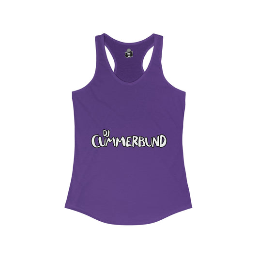 DJ Cummerbund Logo Women's Cut Tank Top