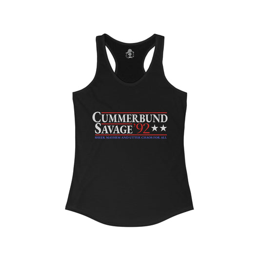 Cummerbund For President Dark and Colorful Women's Cut Tank Top