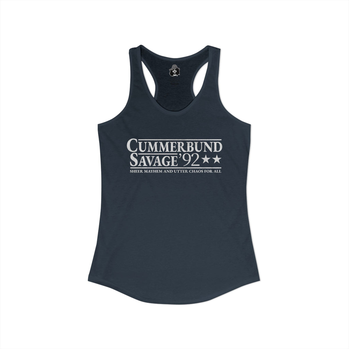 Cummerbund for President Colorful and White Women's Cut Tank Top
