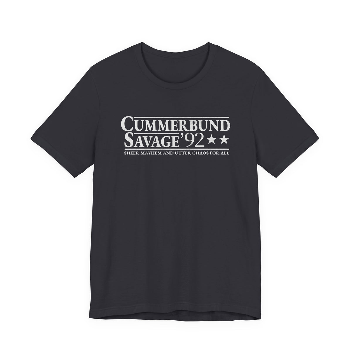 Cummerbund for President Colorful and White T-Shirt