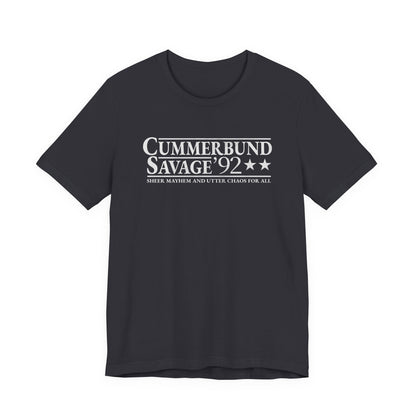 Cummerbund for President Colorful and White T-Shirt