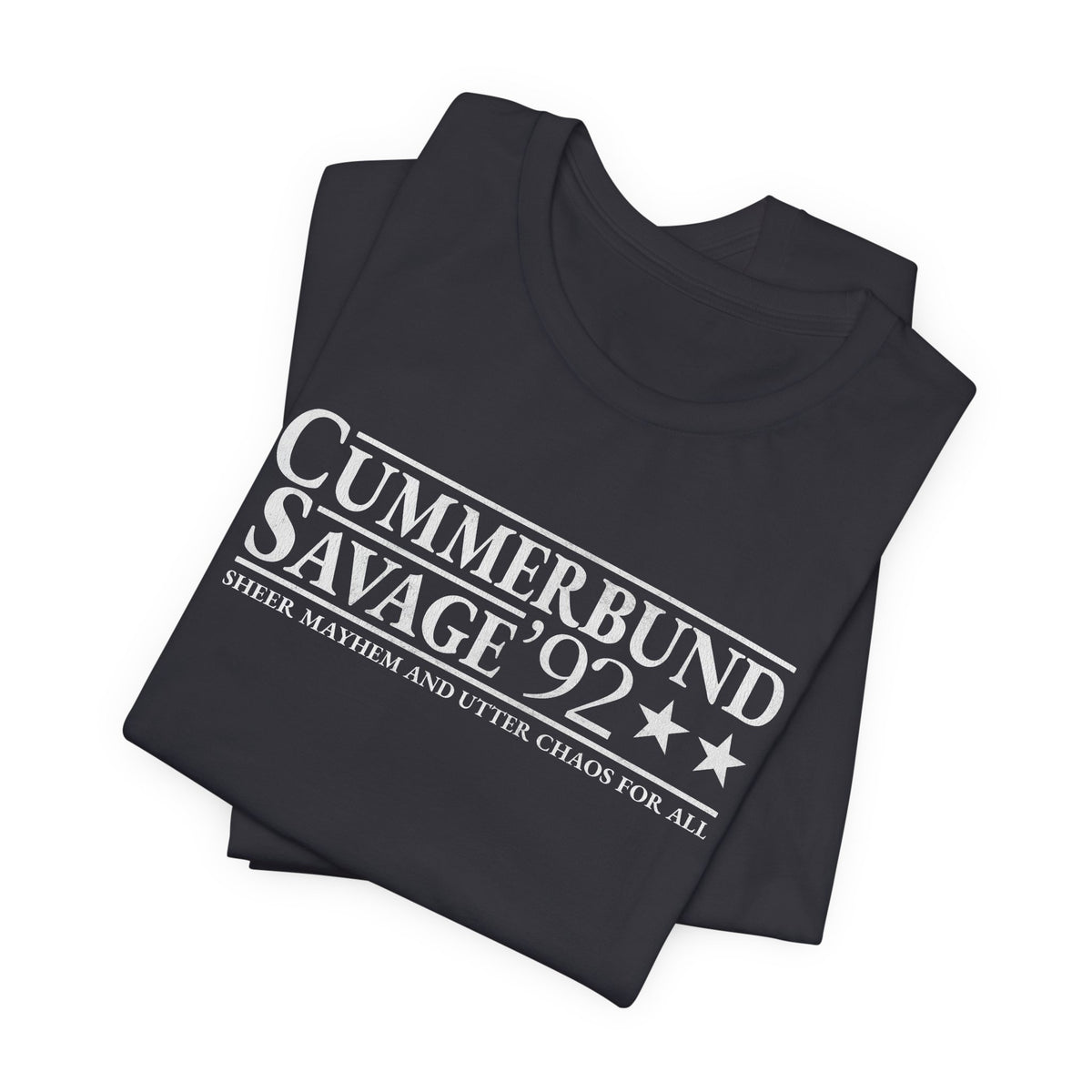Cummerbund for President Colorful and White T-Shirt