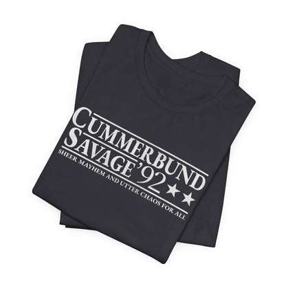 Cummerbund for President Colorful and White T-Shirt