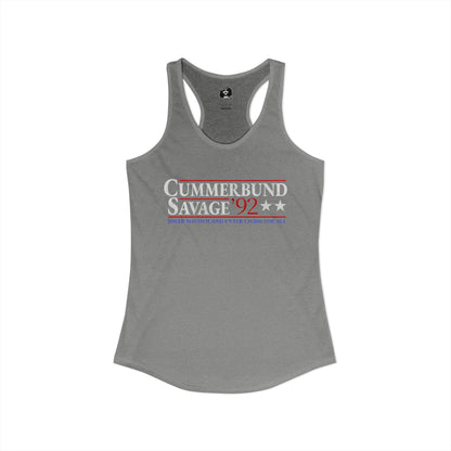Cummerbund for President Dark and Colorful Women's Cut Tank Top
