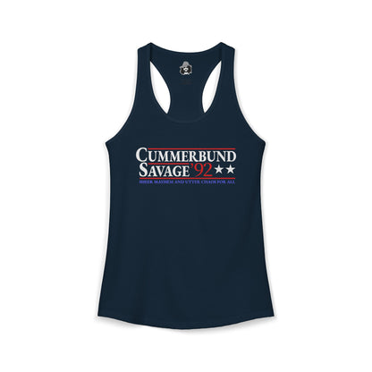 Cummerbund for President Dark and Colorful Women's Cut Tank Top