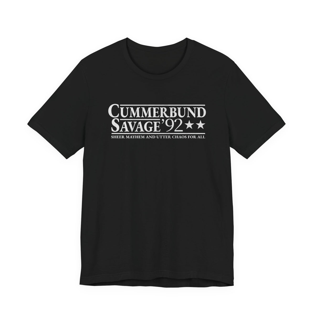 Cummerbund for President Colorful and White T-Shirt