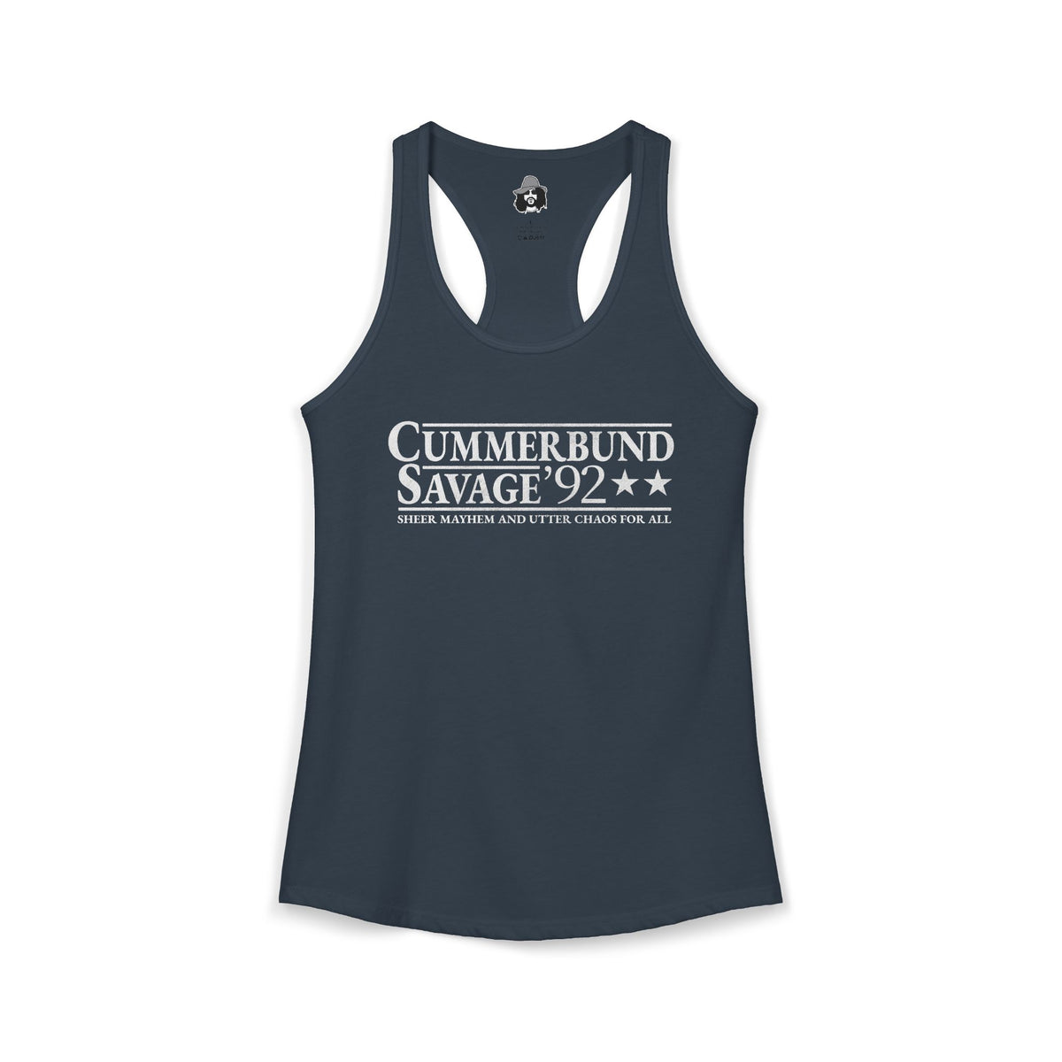 Cummerbund for President Colorful and White Women's Cut Tank Top