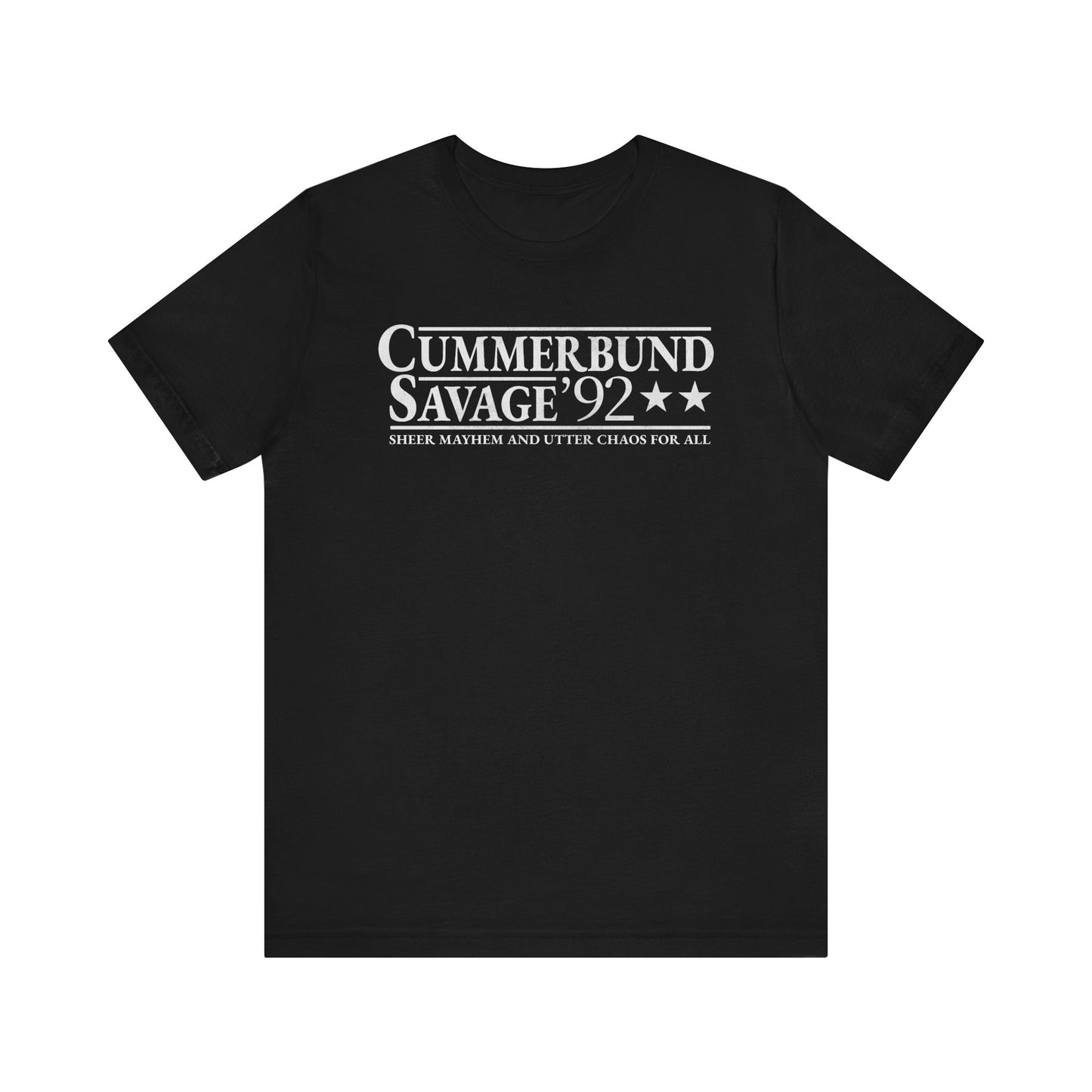 Cummerbund for President Colorful and White T-Shirt