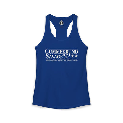 Cummerbund for President Colorful and White Women's Cut Tank Top