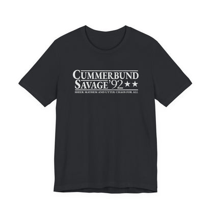 Cummerbund for President Colorful and White T-Shirt