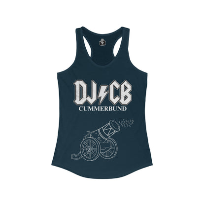 DJ/CB With Cannon Dark Women's Cut Tank Top