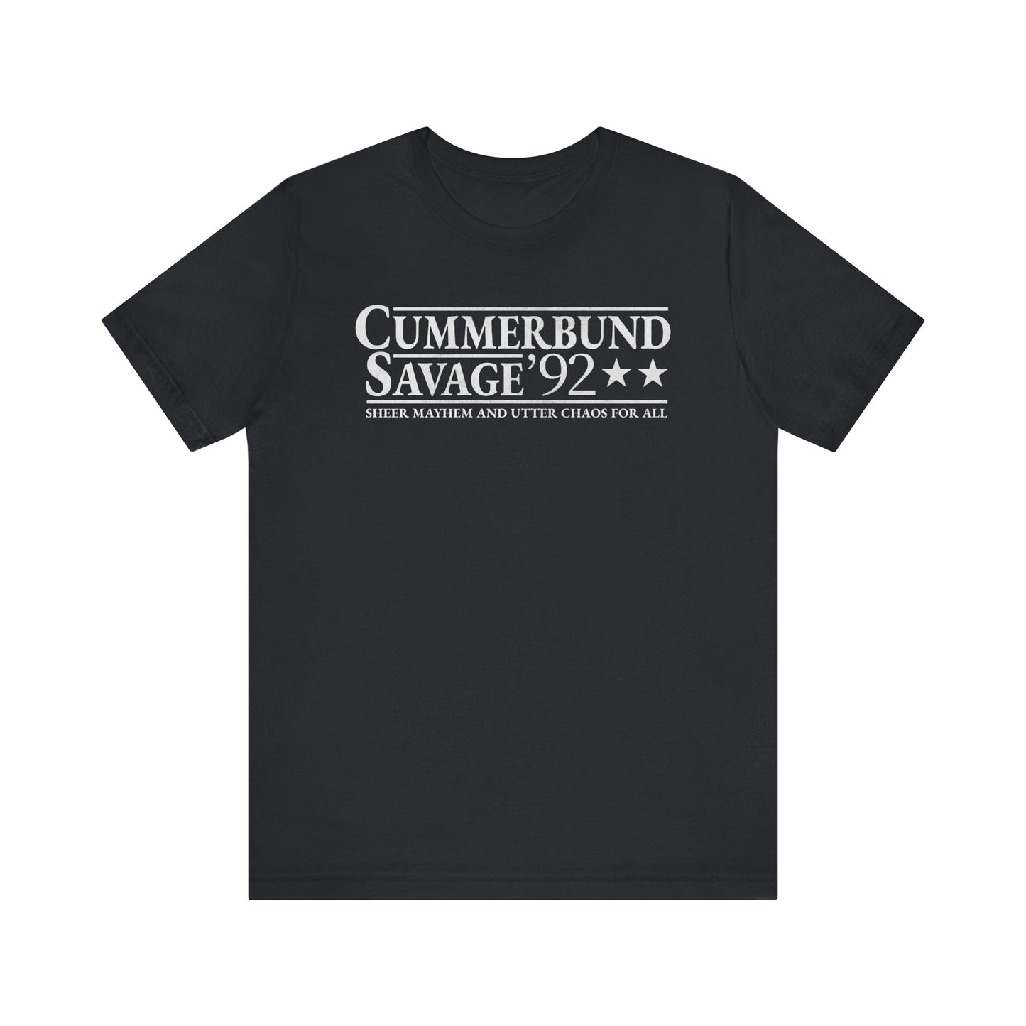 Cummerbund for President Colorful and White T-Shirt