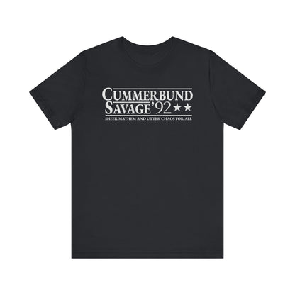 Cummerbund for President Colorful and White T-Shirt