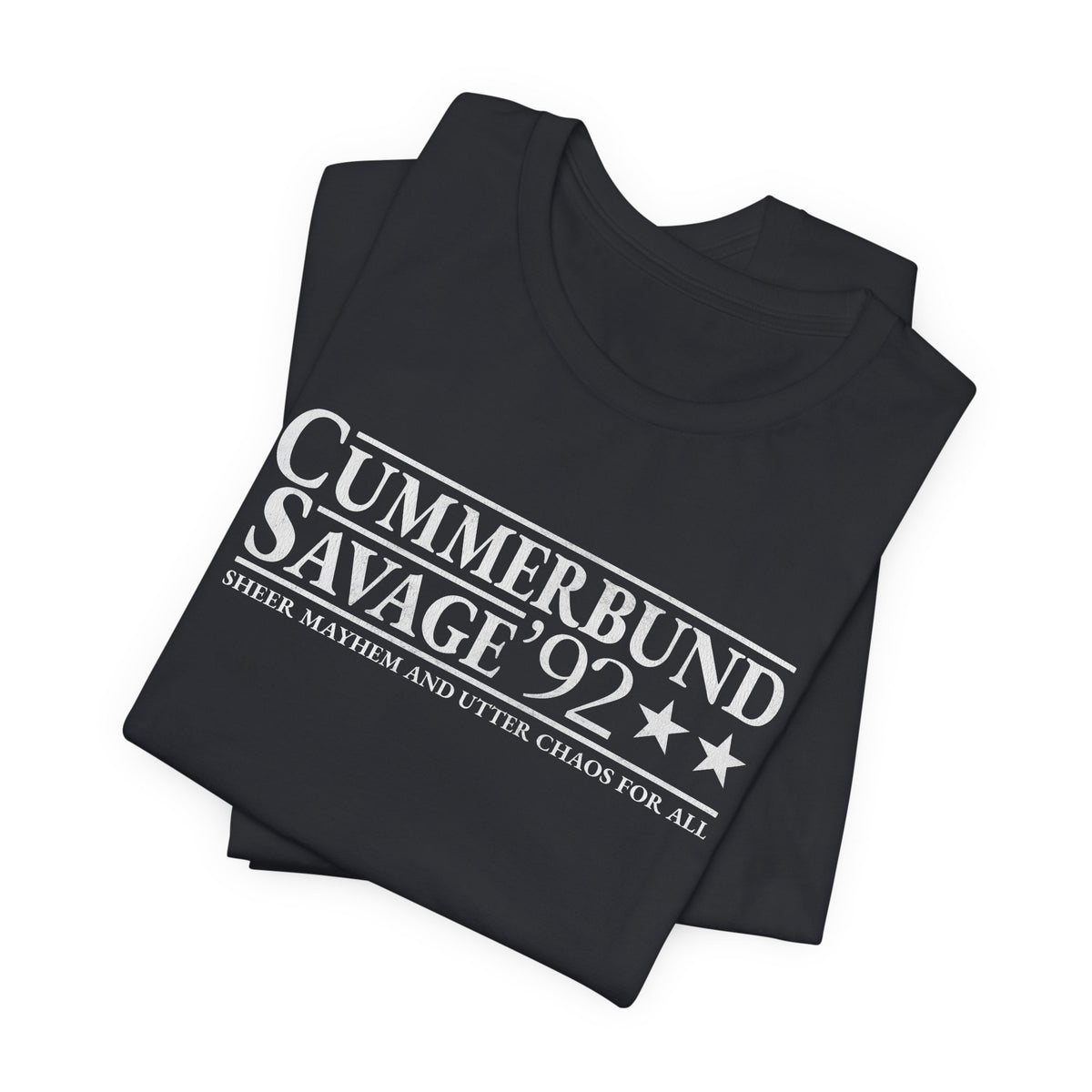 Cummerbund for President Colorful and White T-Shirt