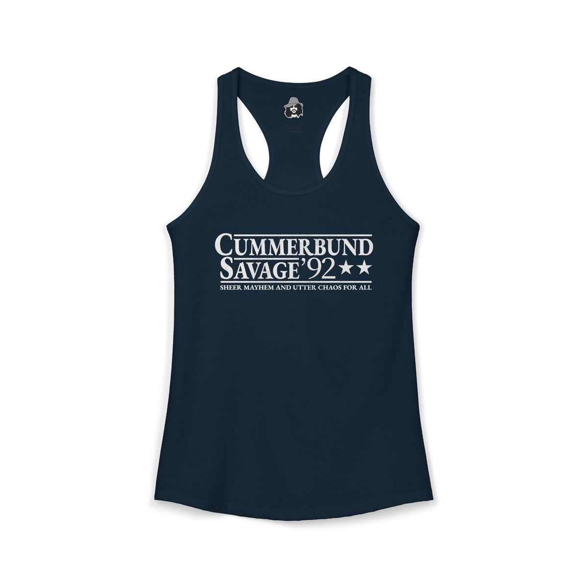 Cummerbund for President Colorful and White Women's Cut Tank Top