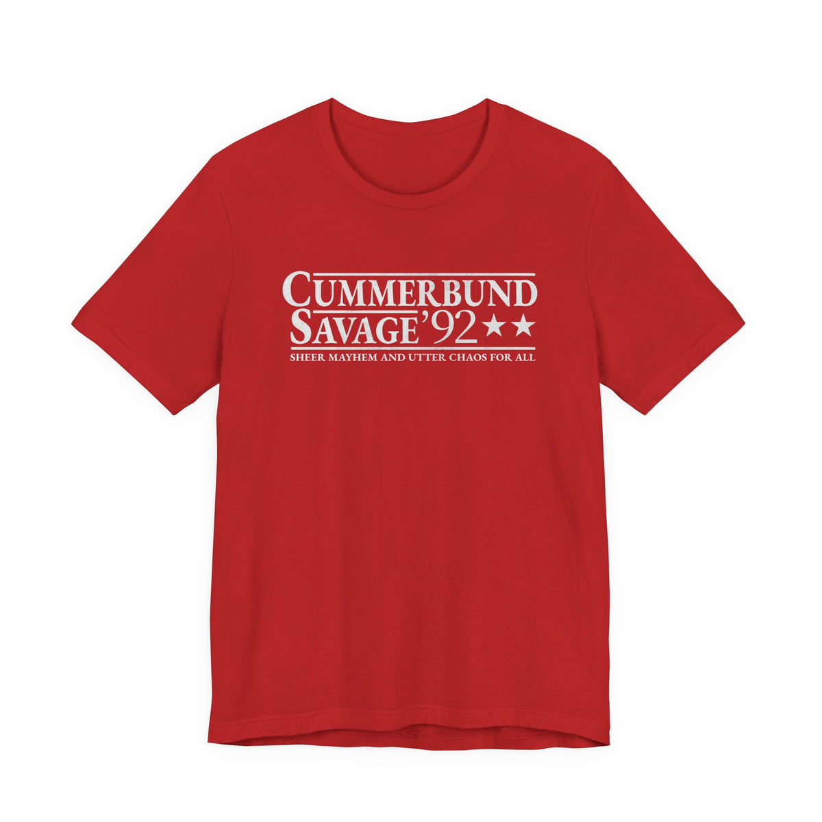 Cummerbund for President Colorful and White T-Shirt