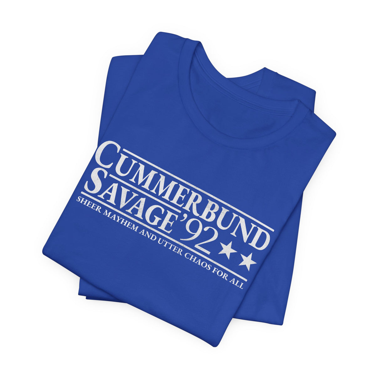 Cummerbund for President Colorful and White T-Shirt