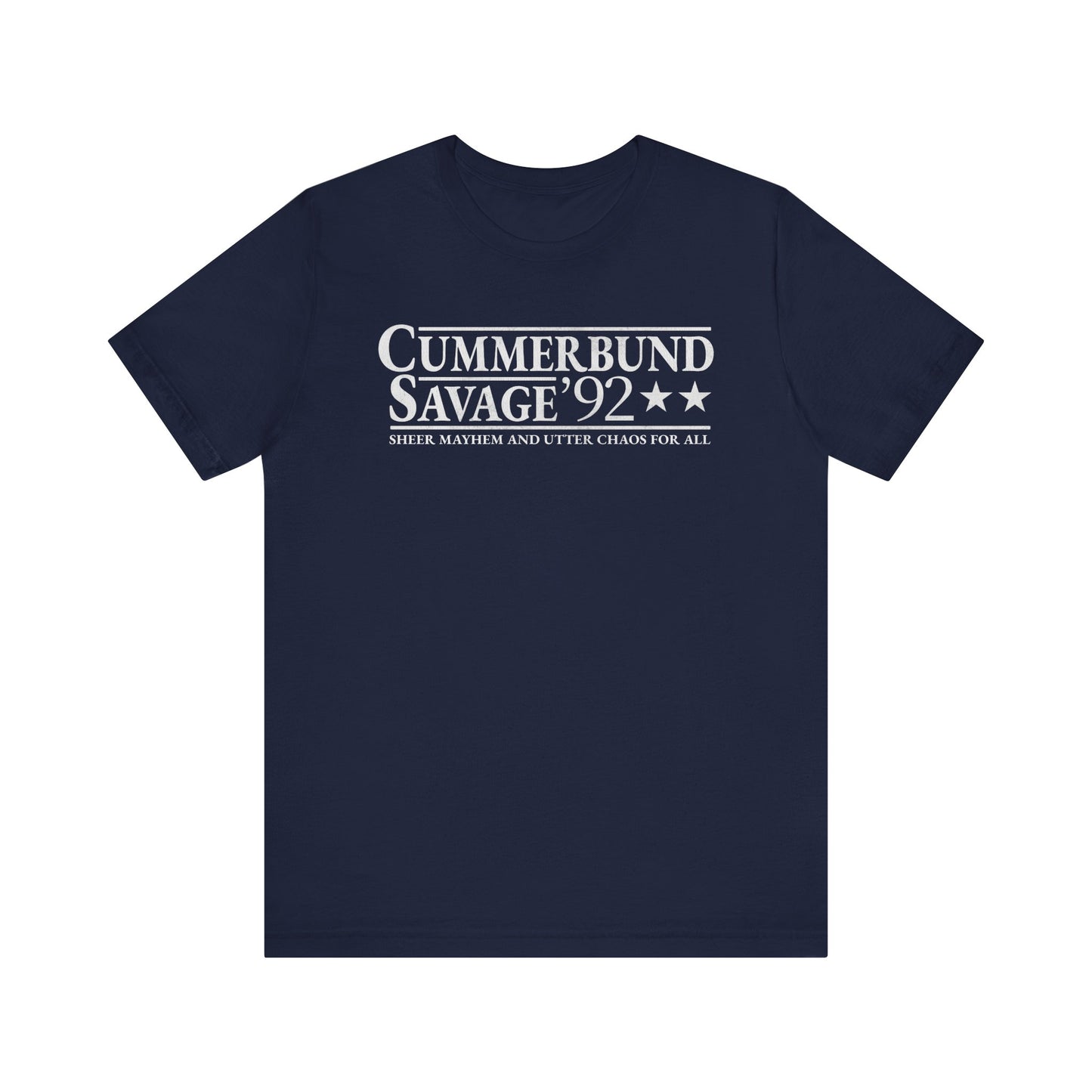 Cummerbund for President Colorful and White T-Shirt