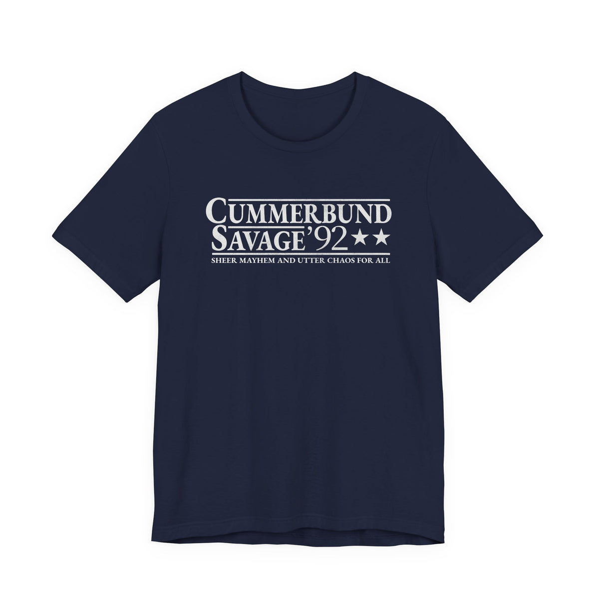 Cummerbund for President Colorful and White T-Shirt