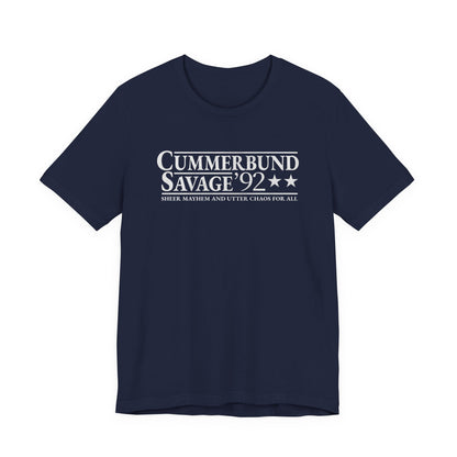 Cummerbund for President Colorful and White T-Shirt