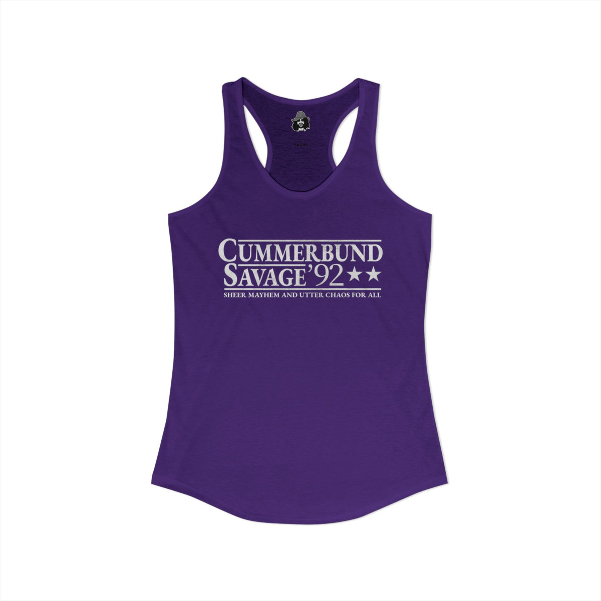 Cummerbund for President Colorful and White Women's Cut Tank Top