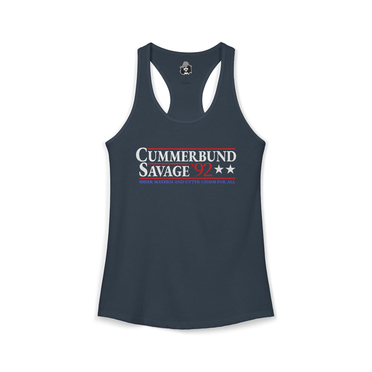 Cummerbund for President Dark and Colorful Women's Cut Tank Top
