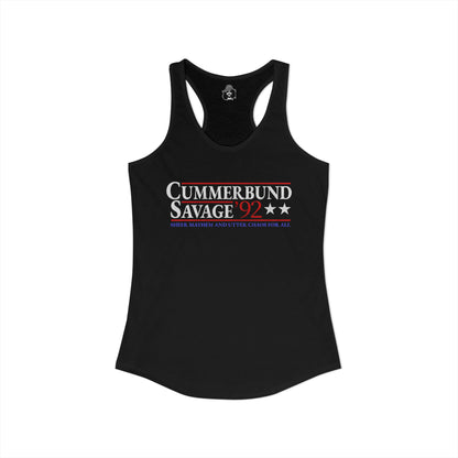Cummerbund for President Dark and Colorful Women's Cut Tank Top