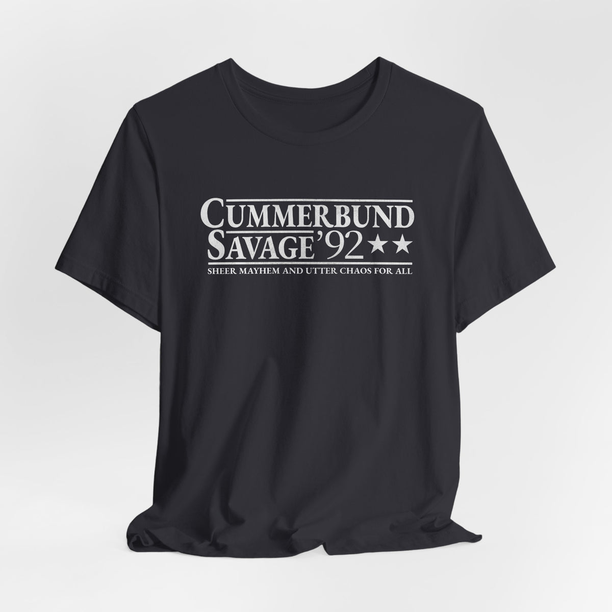 Cummerbund for President Colorful and White T-Shirt