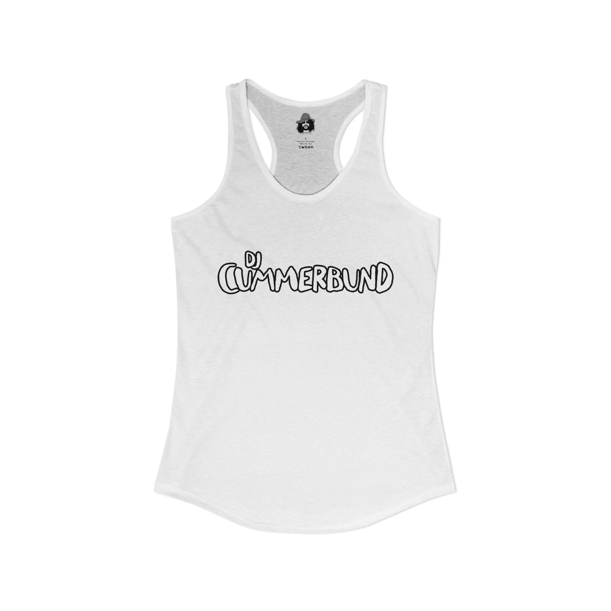 DJ Cummerbund Logo Women's Cut Tank Top