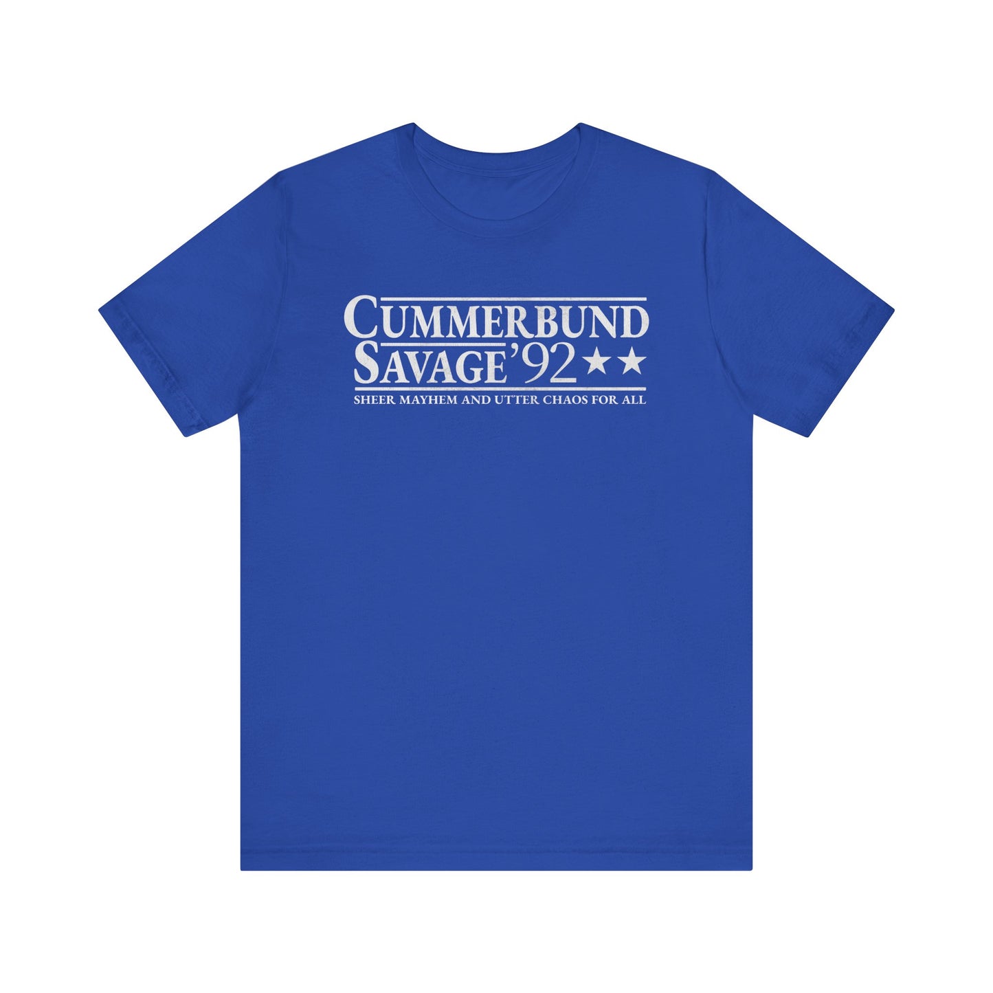 Cummerbund for President Colorful and White T-Shirt