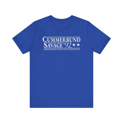 Cummerbund for President Colorful and White T-Shirt