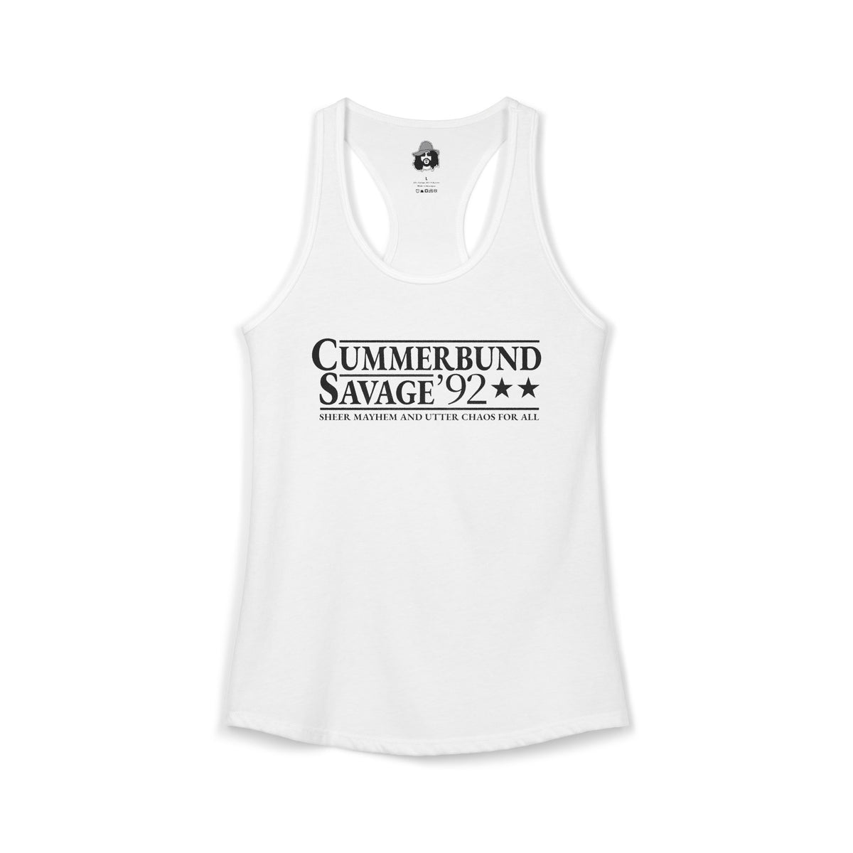Cummerbund for President Light and Black Women's Cut Tank Top