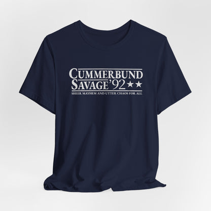 Cummerbund for President Colorful and White T-Shirt