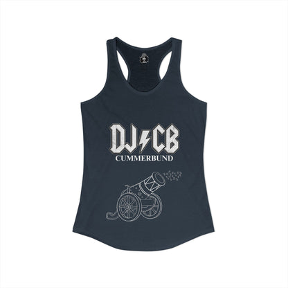 DJ/CB With Cannon Dark Women's Cut Tank Top