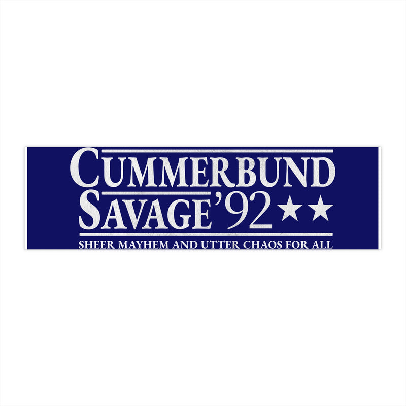 Cummerbund For President Blue Bumper Sticker