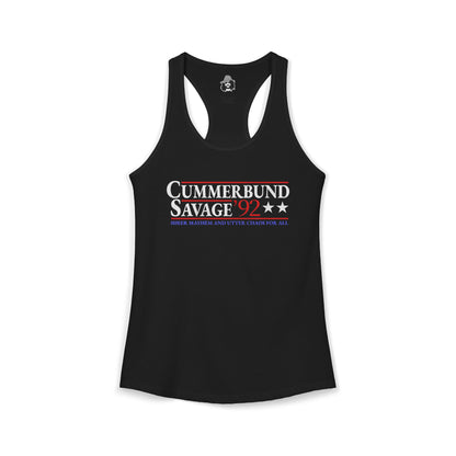 Cummerbund for President Dark and Colorful Women's Cut Tank Top