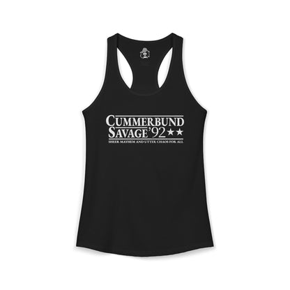 Cummerbund for President Colorful and White Women's Cut Tank Top