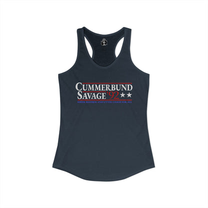 Cummerbund for President Dark and Colorful Women's Cut Tank Top