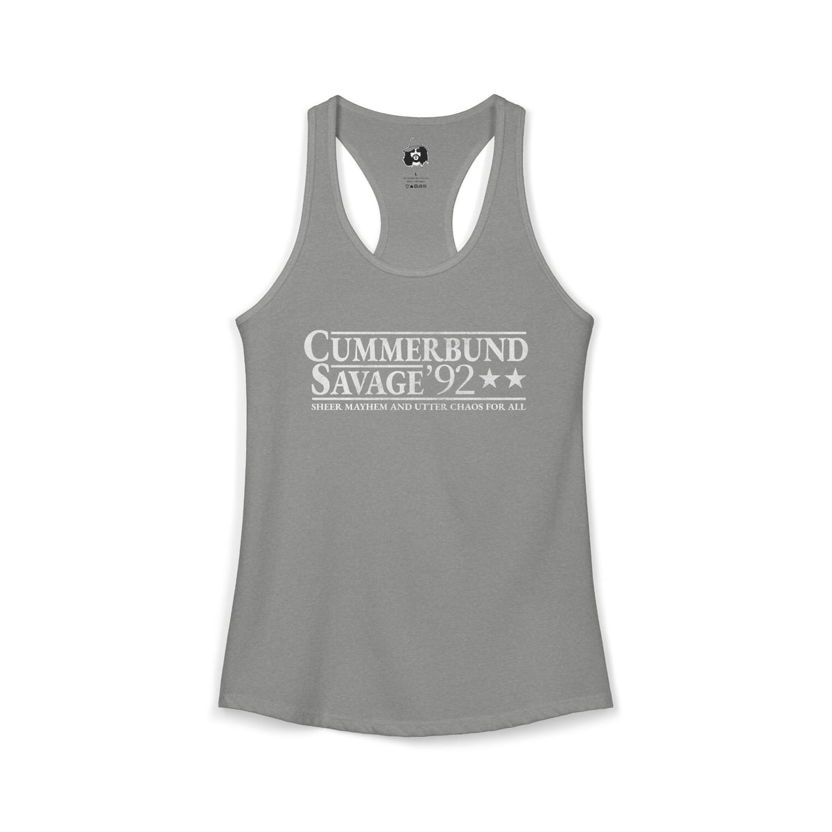 Cummerbund for President Colorful and White Women's Cut Tank Top