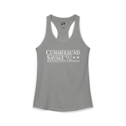 Cummerbund for President Colorful and White Women's Cut Tank Top