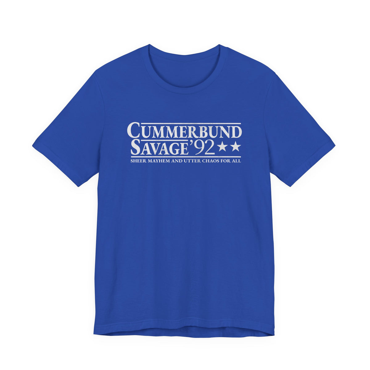 Cummerbund for President Colorful and White T-Shirt