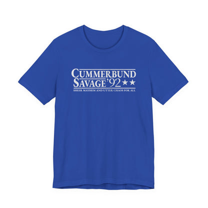 Cummerbund for President Colorful and White T-Shirt