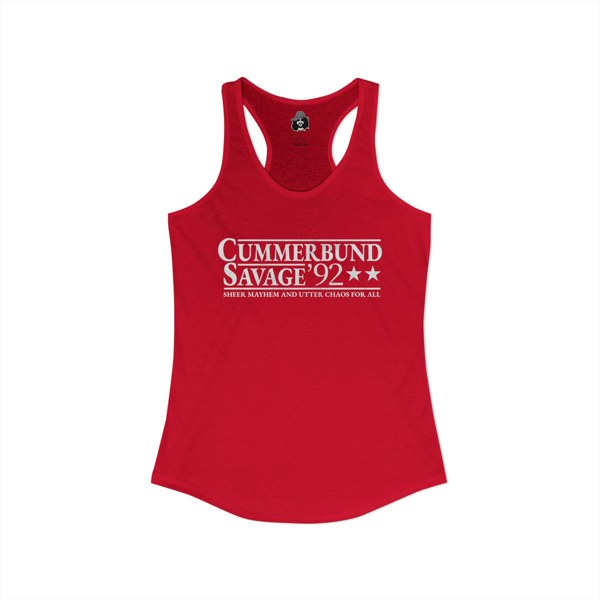 Cummerbund for President Colorful and White Women's Cut Tank Top