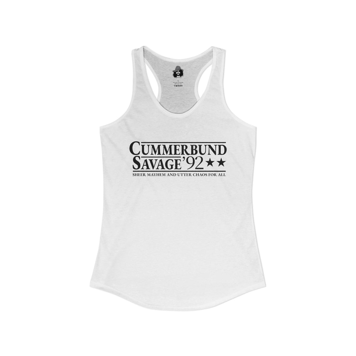Cummerbund for President Light and Black Women's Cut Tank Top