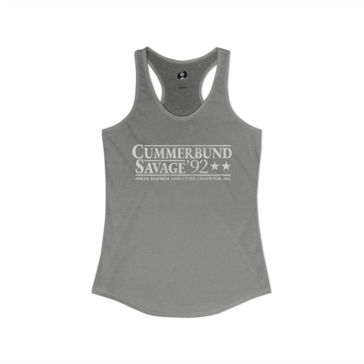 Cummerbund for President Colorful and White Women's Cut Tank Top