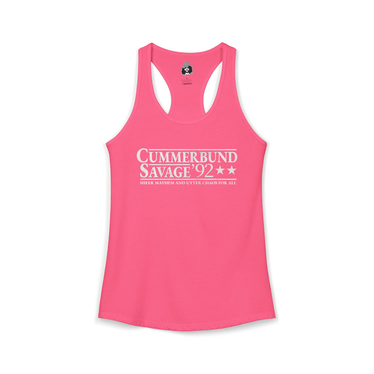 Cummerbund for President Colorful and White Women's Cut Tank Top