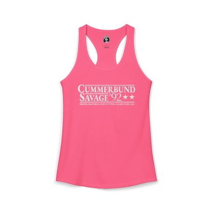 Cummerbund for President Colorful and White Women's Cut Tank Top