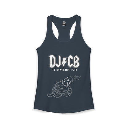 DJ/CB With Cannon Dark Women's Cut Tank Top