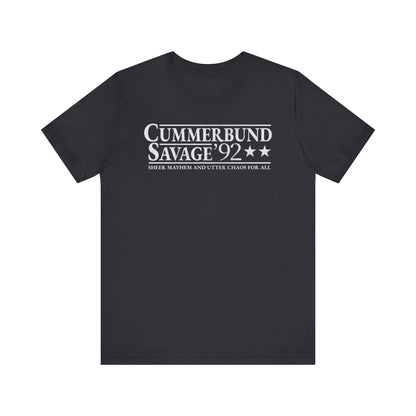 Cummerbund for President Colorful and White T-Shirt